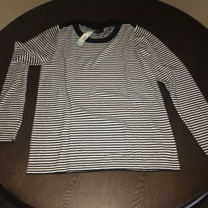 Black and White stripe top